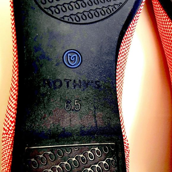NEW Rothy's Flat Loafers Size 6.5 Red Lollipop - Picture 11 of 12